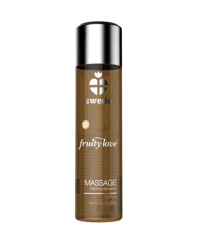 swede fruity love olio da massaggio effetto riscaldante cioccolato fondente intenso 120 ml