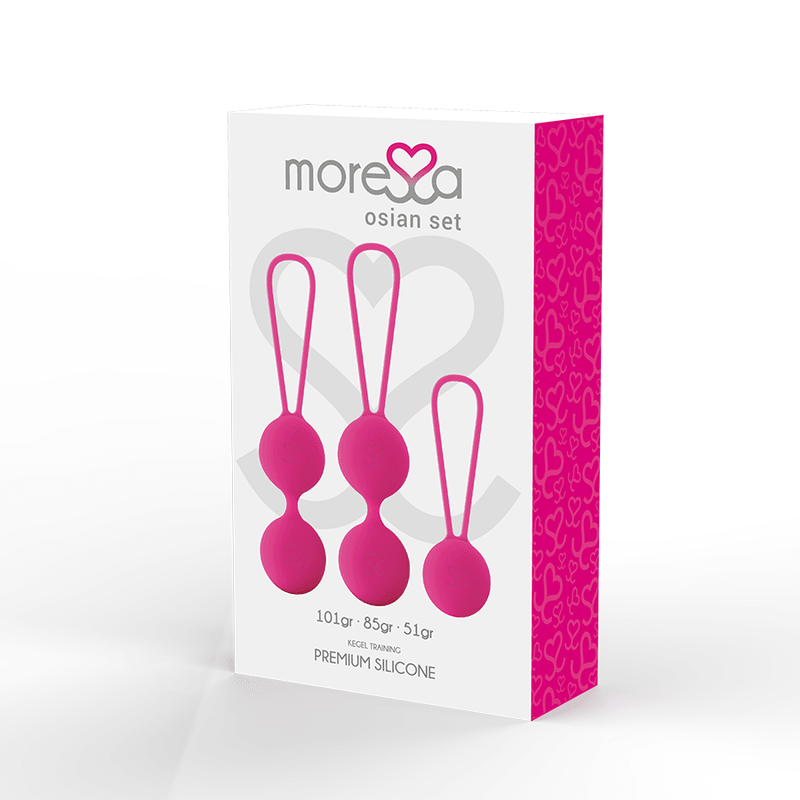 MORESSA - SET OSIAN PREMIUM SILICONE ROSA - Only Vibes