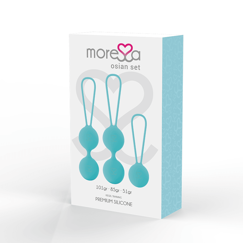 MORESSA - SET OSIAN PREMIUM IN SILICONE TURCHESE - Only Vibes