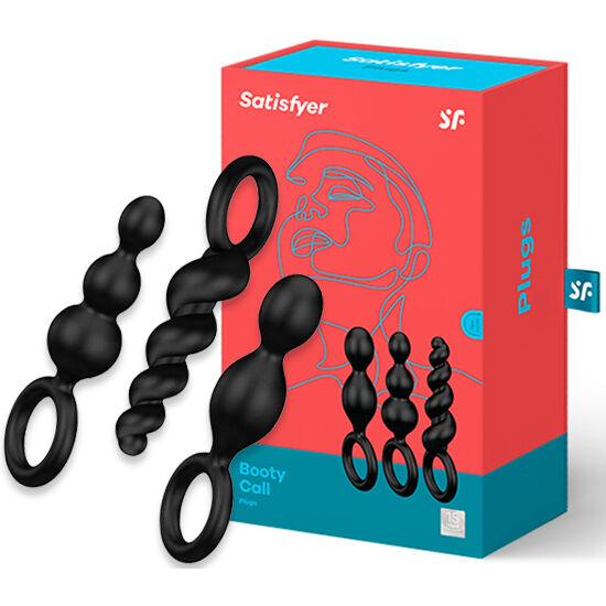 satisfyer set 3 pz tappi anal nero