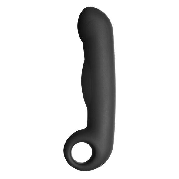 electrastim dildo in silicone nero ovid