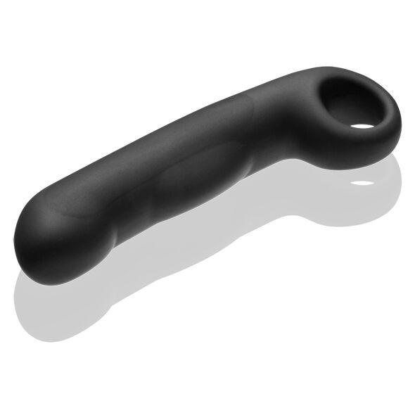 electrastim dildo in silicone nero ovid