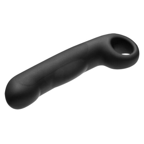 electrastim dildo in silicone nero ovid