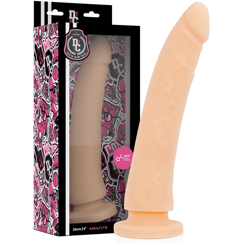 delta club toys dildo naturale in silicone medico 23 cm o 4 5 cm