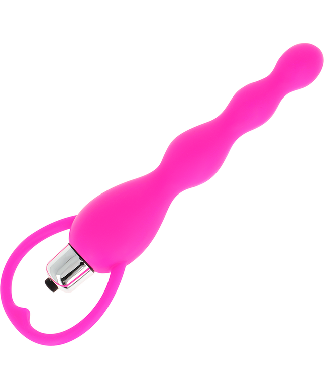 OHMAMA - STIMOLATORE ANALE CON VIBRAZIONE FUCSIA