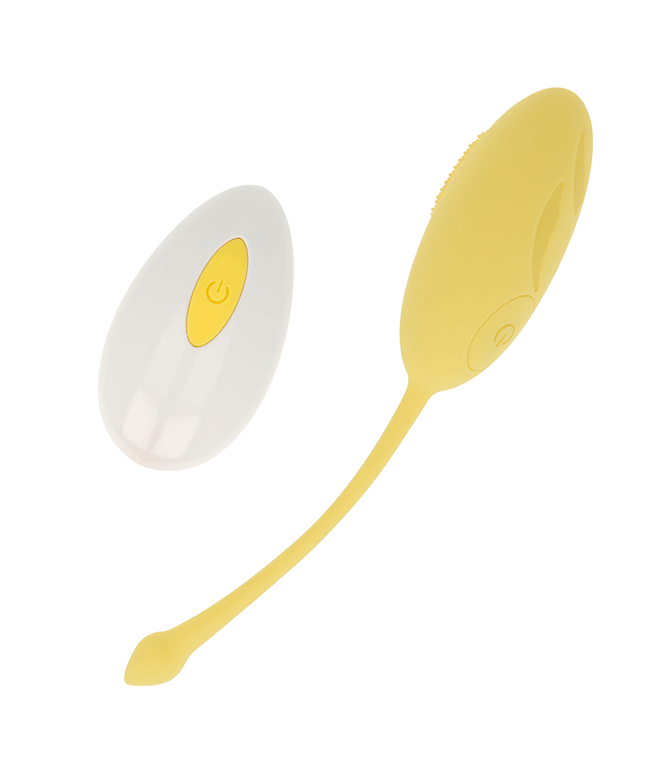 ohmama uovo vibrante strutturato 10 modalita giallo