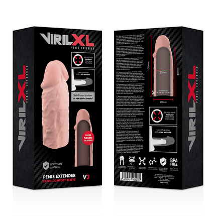 virilxl estensione naturale del pene in silicone liquido v3