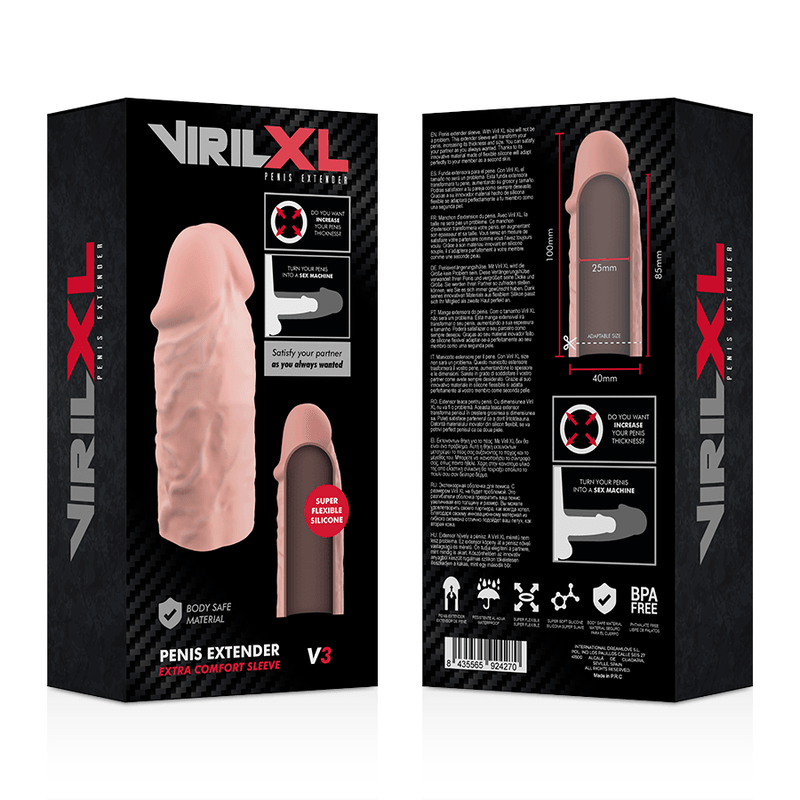 virilxl estensione naturale del pene in silicone liquido v3