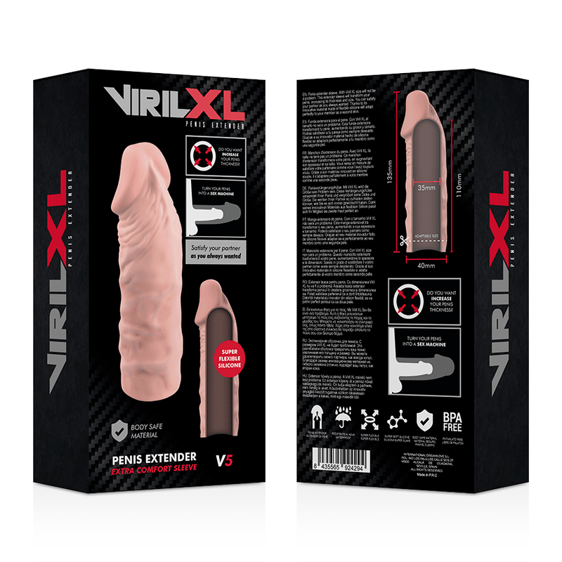 virilxl estensione naturale del pene in silicone liquido v5