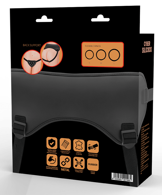 cyber silicock arnes de cinta cyber com 3 aneis grtis