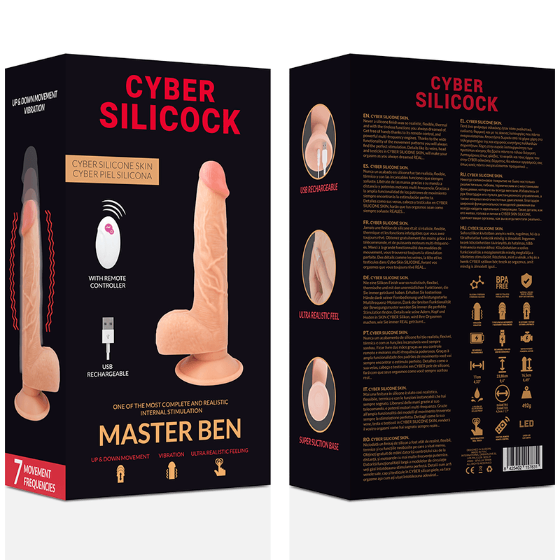 cyber silicock telecomando realistic master ben 23 88 cm o 4 3 cm