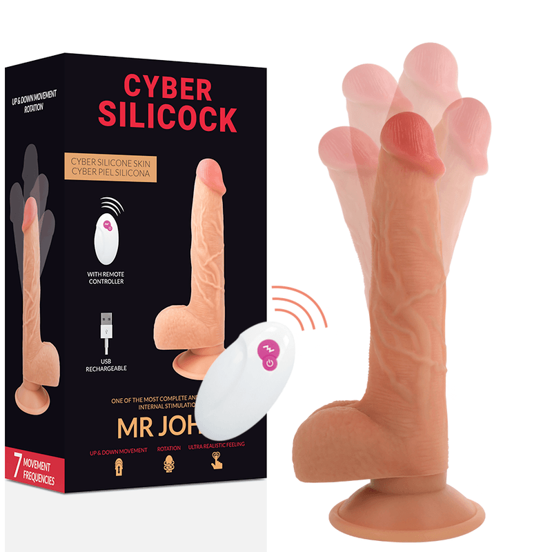 cyber silicock telecomando realistico mr john 23 88 cm o 4 3 cm