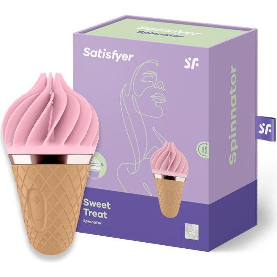 satisfyer sweet treat spinnator marrone e rosa