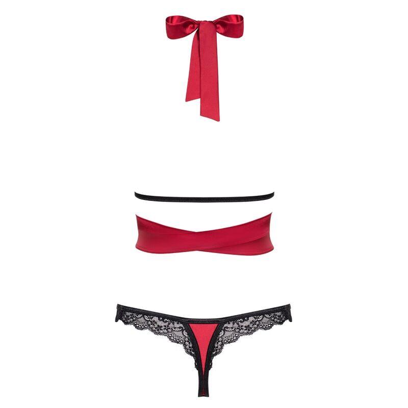 obsessive sensuelia set due pezzi rosso xxl