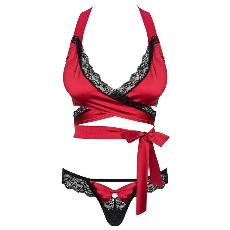 obsessive sensuelia set due pezzi rosso xxl