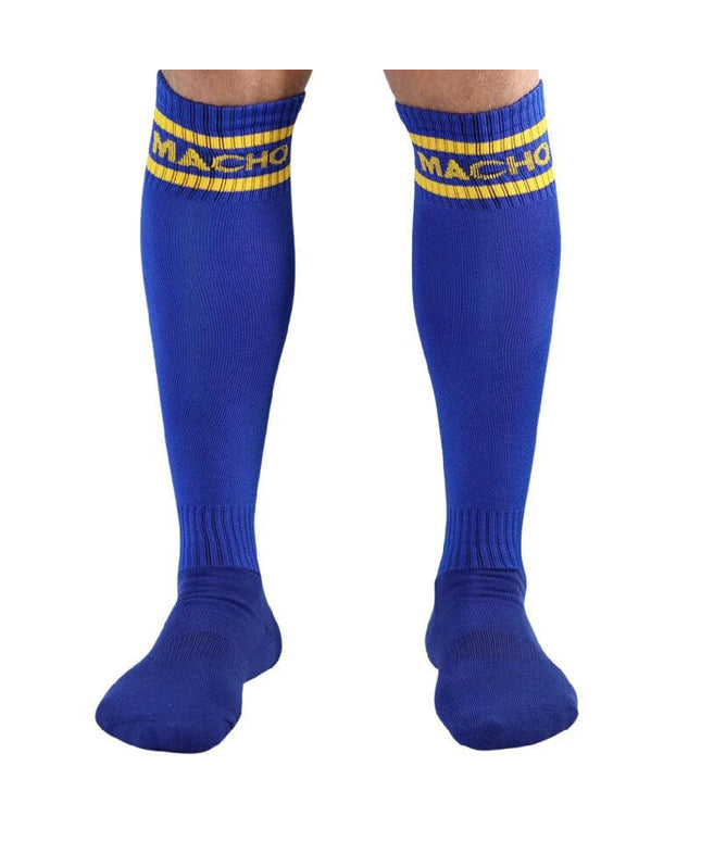 macho calzino lungo taglia unica nero