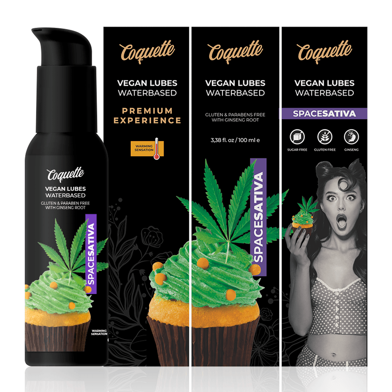 coquette chic desire lubrificante sativa vegan space premium experience 100 ml