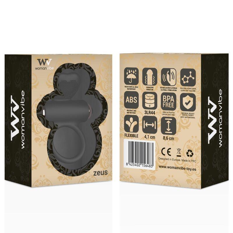 WOMANVIBE - ANELLO VIBRATORE IN SILICONE ZEUS - Only Vibes