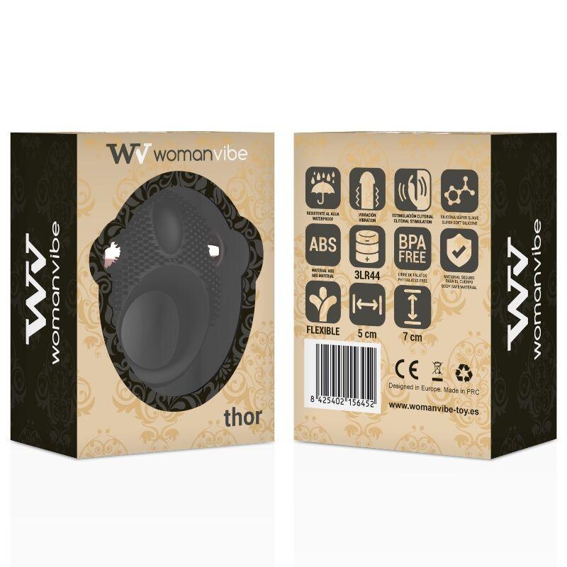 WOMANVIBE - ANELLO VIBRATORE IN SILICONE THOR - Only Vibes