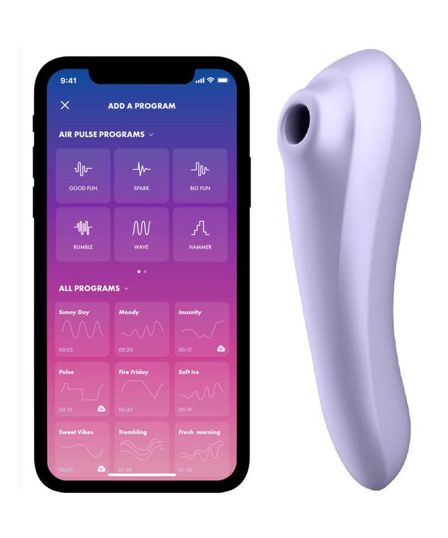 satisfyer vibratore dual pleasure air pulse mauve