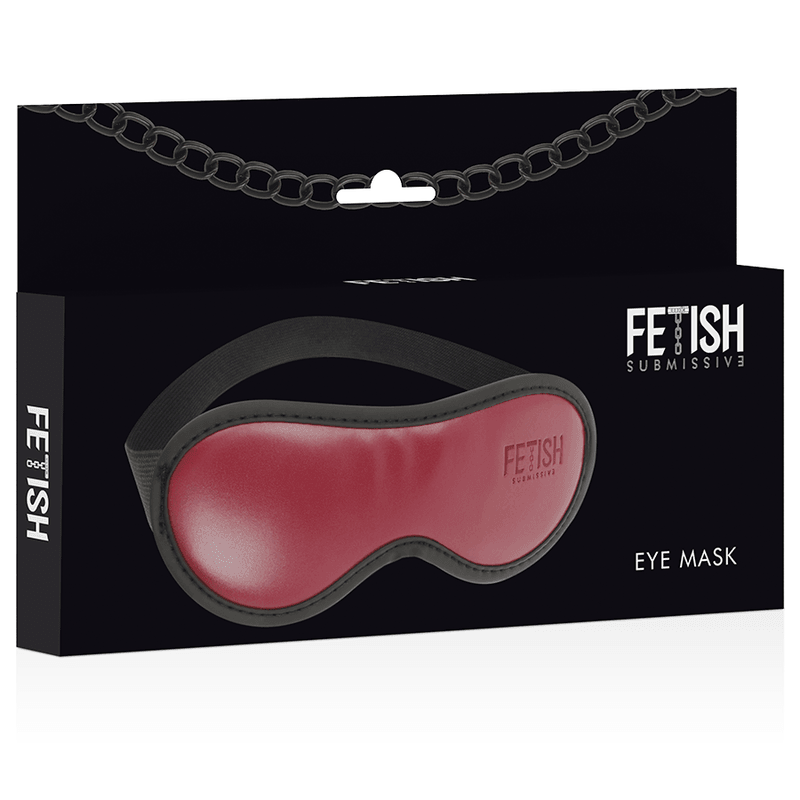 fetish submissive dark room maschera vegana in pelle con fodera in neoprene