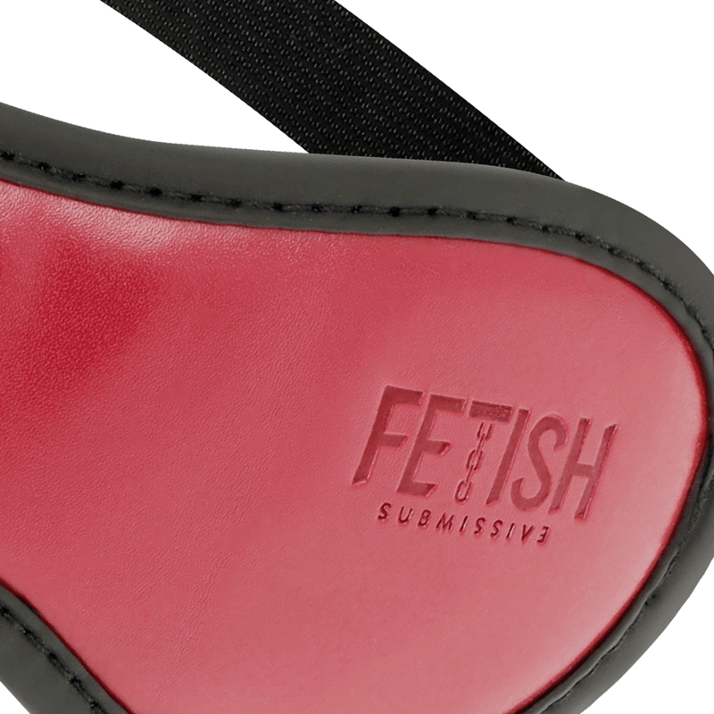 fetish submissive dark room maschera vegana in pelle con fodera in neoprene