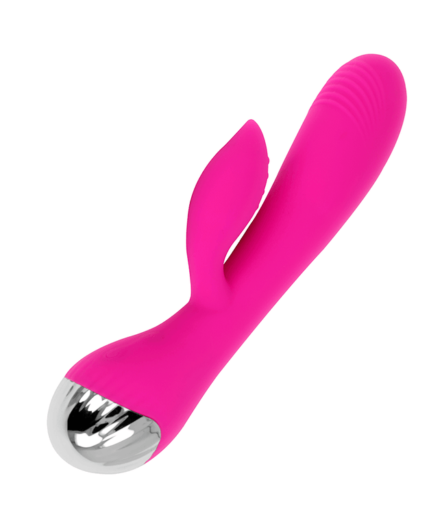 ohmama vibratore ricaricabile con coniglio 10 modalita di vibrazione 19 cm