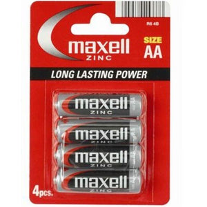 maxell pila salina manganeso aa r6 4 unit