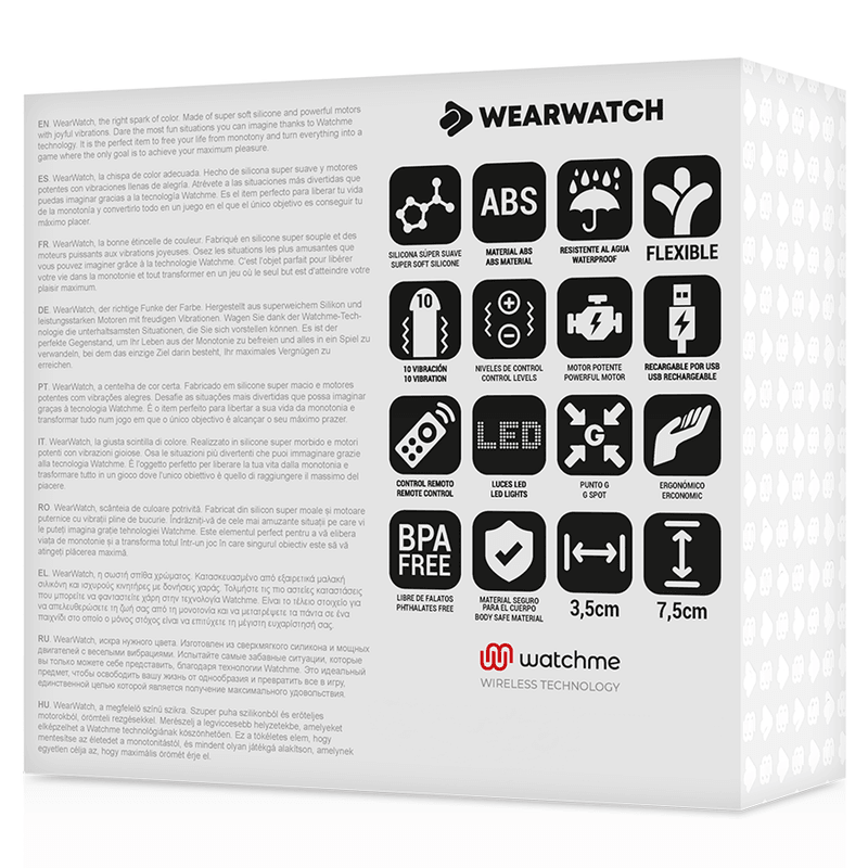 wearwatch egg telecomando tecnologia watchme acqua di mare neve