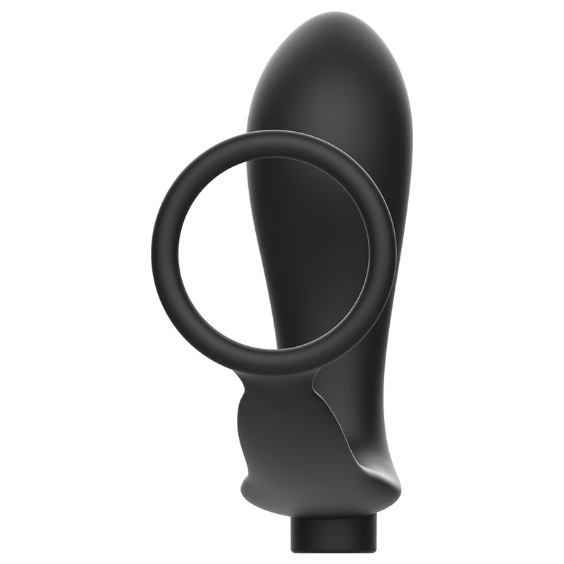 ADDICTED TOYS - ANELLO PER PENE CON TELECOMANDO PLUG ANALE NERO RICARICABILE