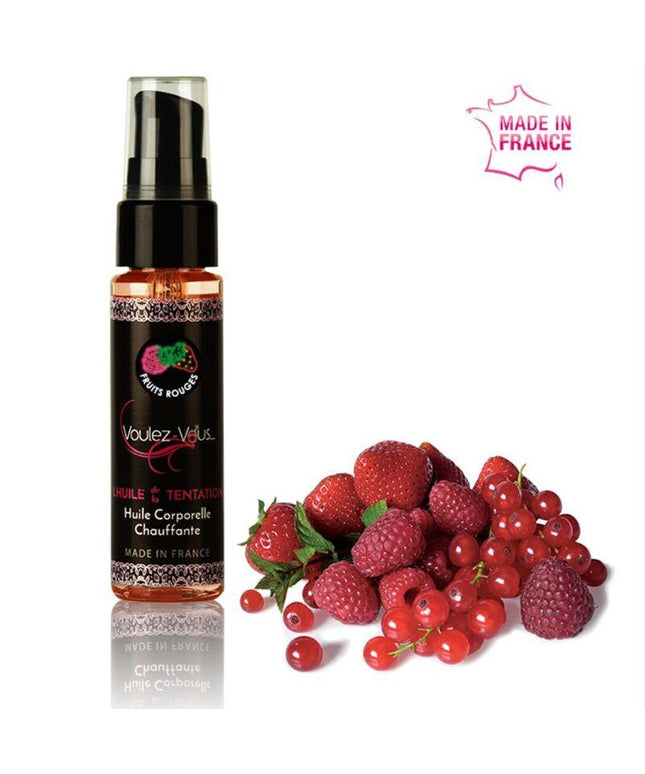 VOULEZ-VOUS - OLIO CORPO RISCALDANTE AI FRUTTA MORBIDA 35 ML - Only Vibes